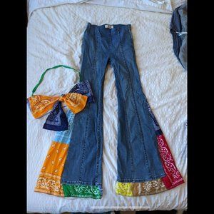 Custom Bandana Pant and Bandeau Set